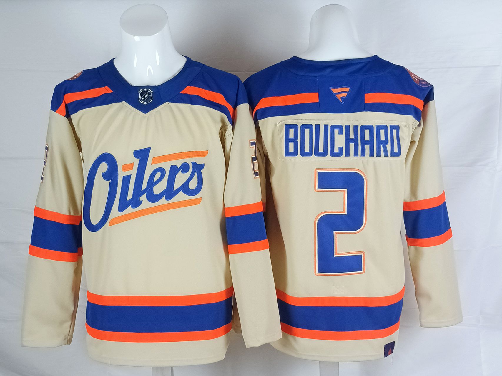 Men Edmonton Oilers #2 Bouchard Cream 2025 NHL Jersey style 001